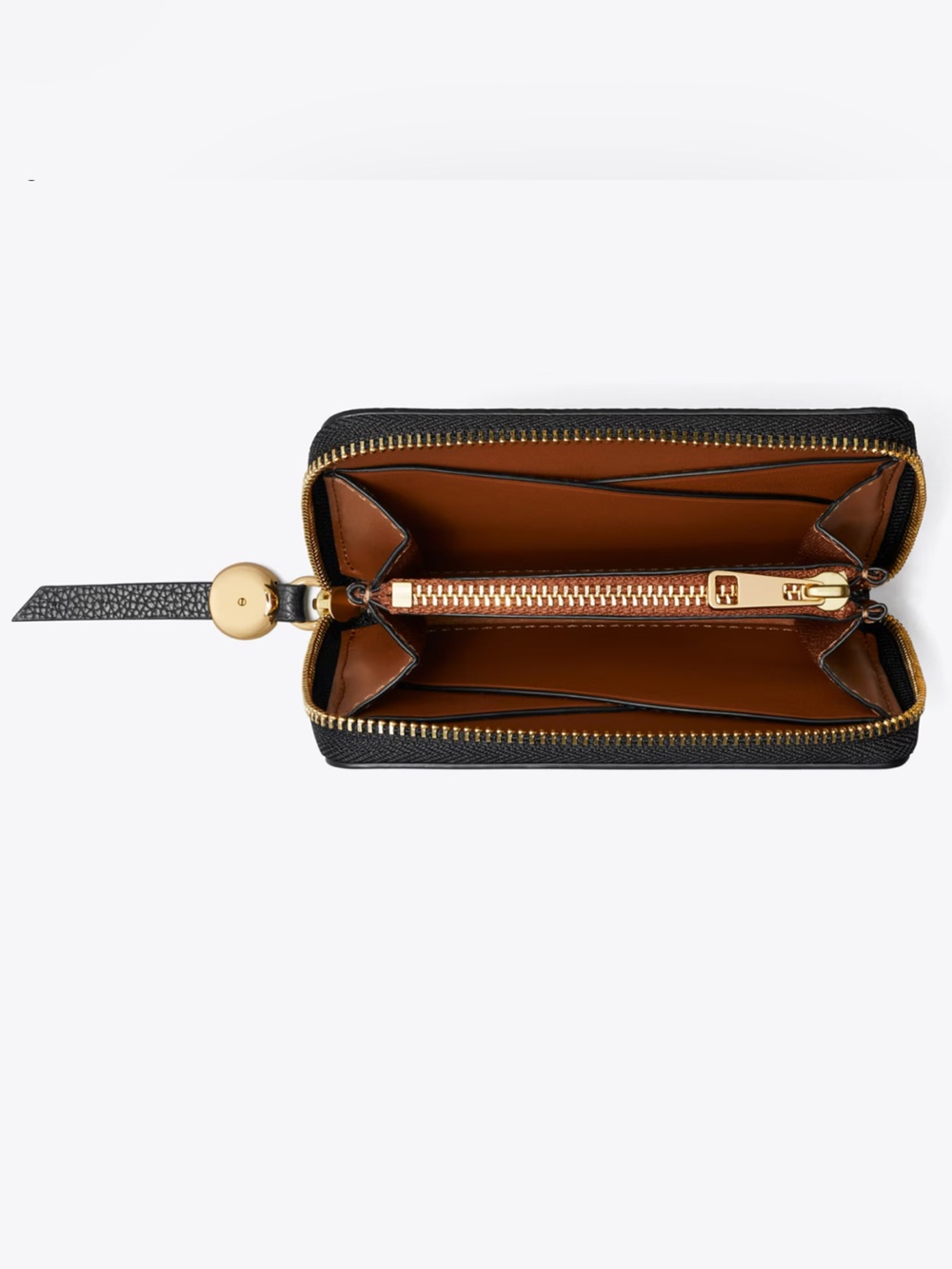 Tory Burch Romy Pebbled Leather Zip Wallet  Retail $150 NWT - Picture 7 of 11